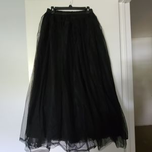 Plus Size Full Length Ball Gown Skirt